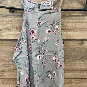Garage floral tank top